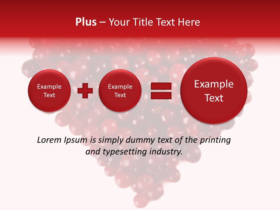 Mossberry Freshness Pile PowerPoint Template