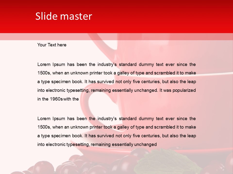 White Tasty Healthy PowerPoint Template