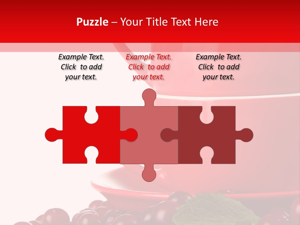 White Tasty Healthy PowerPoint Template