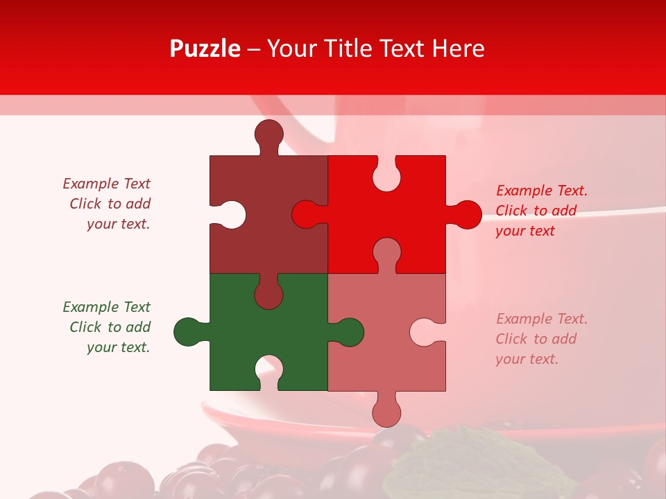 White Tasty Healthy PowerPoint Template