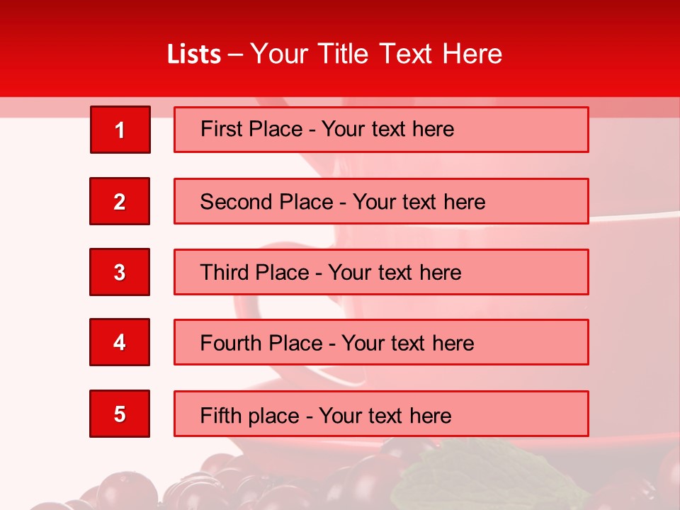 White Tasty Healthy PowerPoint Template