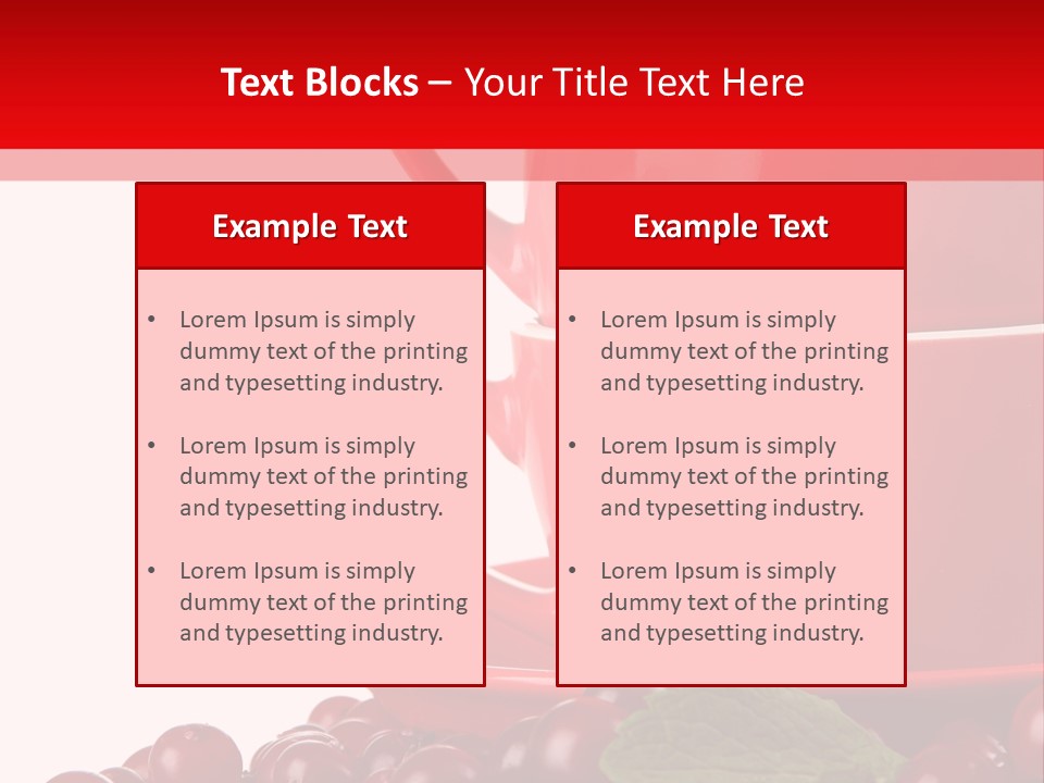 White Tasty Healthy PowerPoint Template