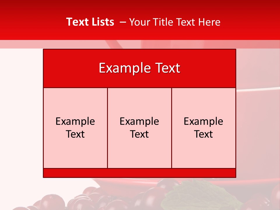 White Tasty Healthy PowerPoint Template