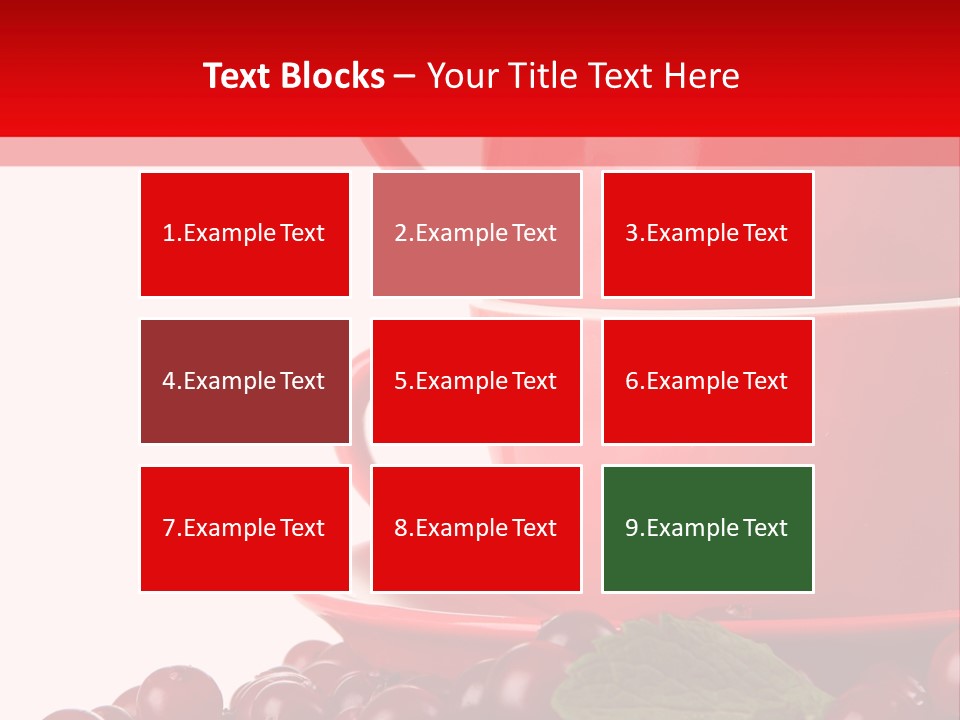 White Tasty Healthy PowerPoint Template