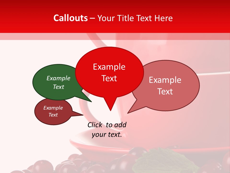 White Tasty Healthy PowerPoint Template