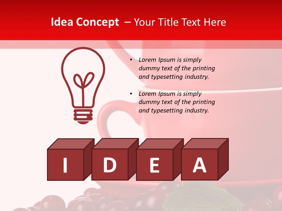 White Tasty Healthy PowerPoint Template