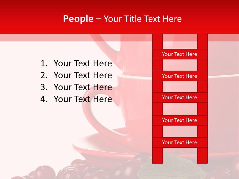 White Tasty Healthy PowerPoint Template