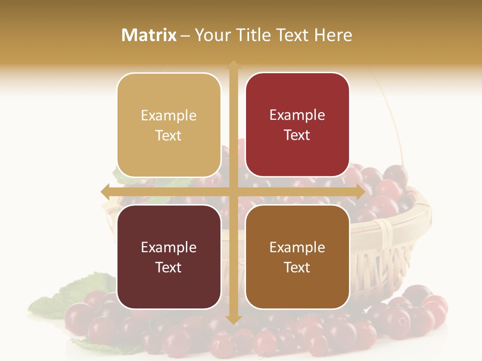 Diet Basket Many PowerPoint Template