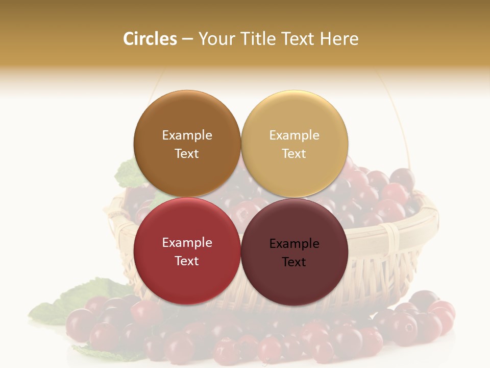 Diet Basket Many PowerPoint Template