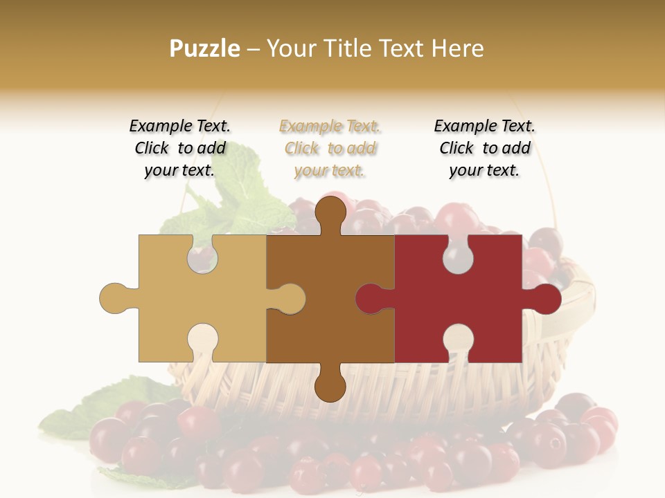 Diet Basket Many PowerPoint Template