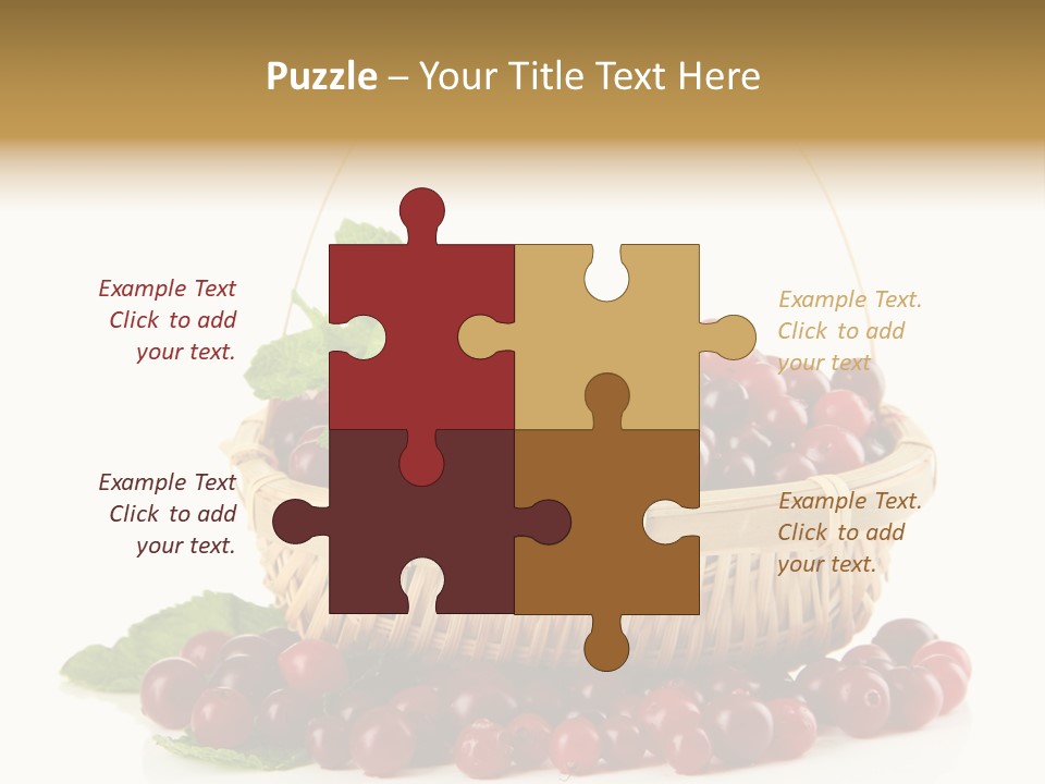 Diet Basket Many PowerPoint Template