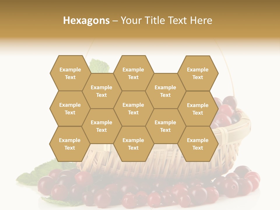 Diet Basket Many PowerPoint Template