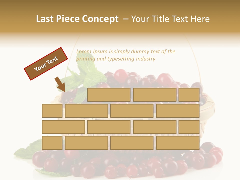 Diet Basket Many PowerPoint Template