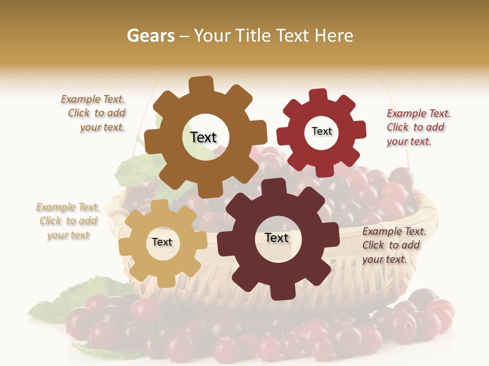 Diet Basket Many PowerPoint Template