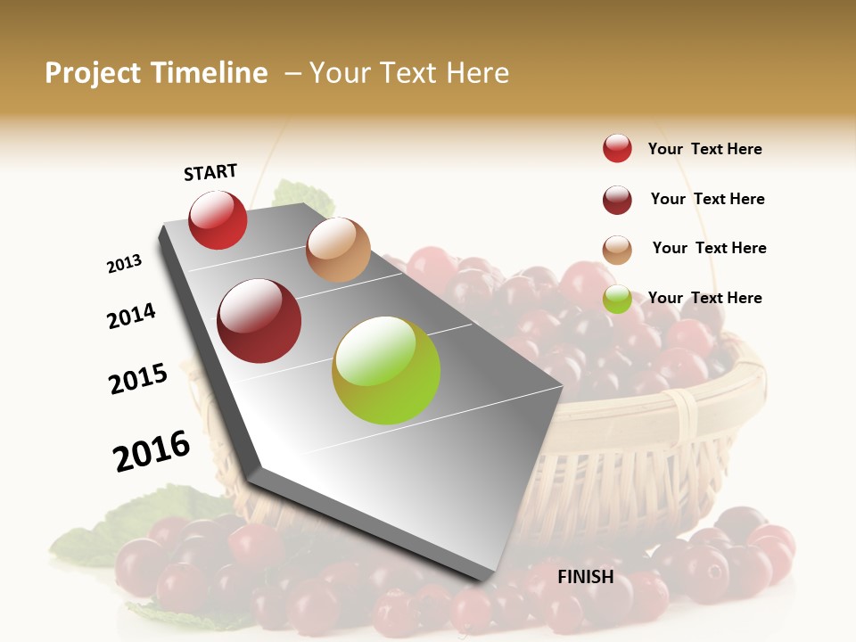Diet Basket Many PowerPoint Template