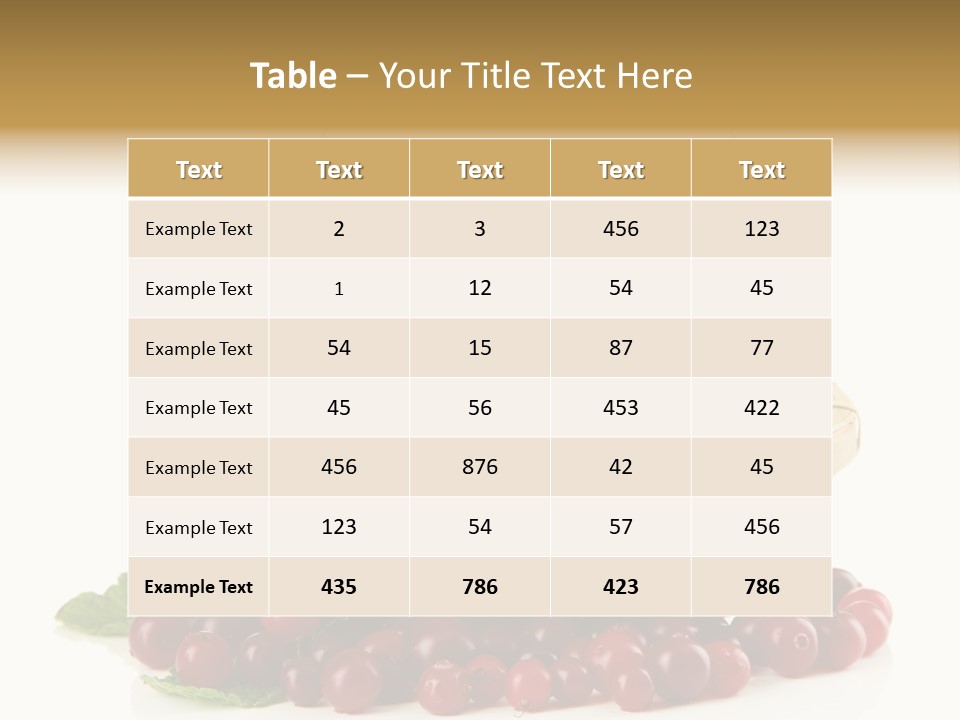 Diet Basket Many PowerPoint Template