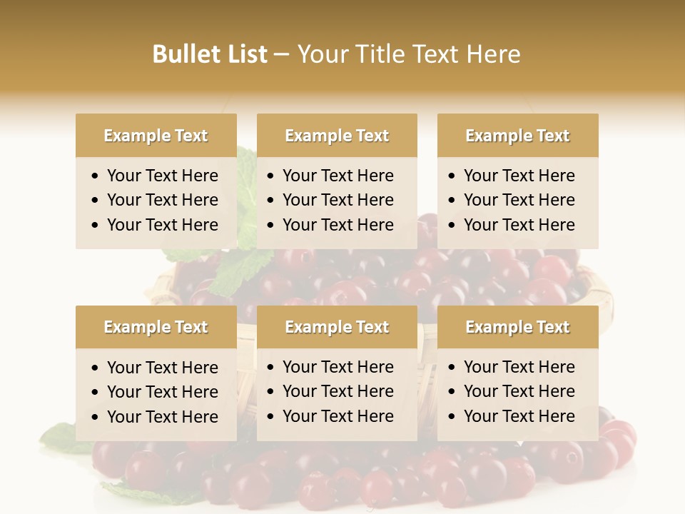 Diet Basket Many PowerPoint Template