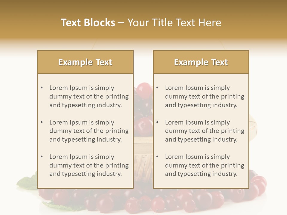 Diet Basket Many PowerPoint Template