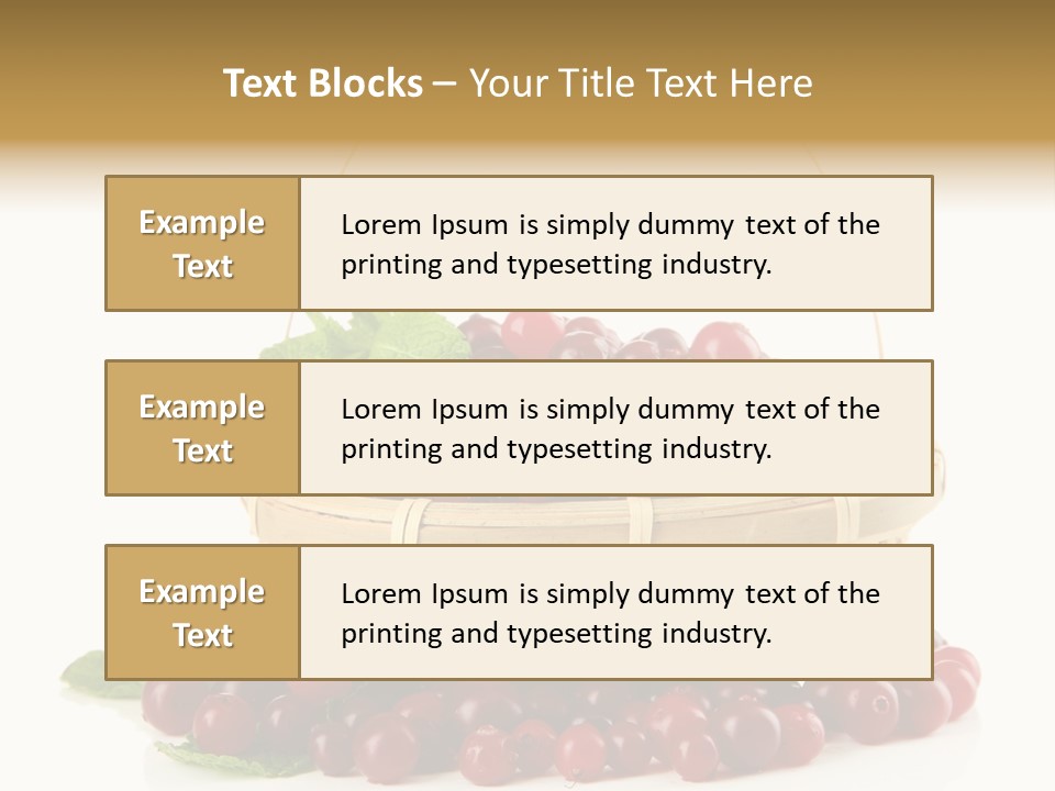 Diet Basket Many PowerPoint Template