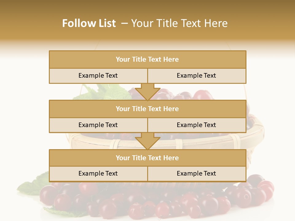 Diet Basket Many PowerPoint Template