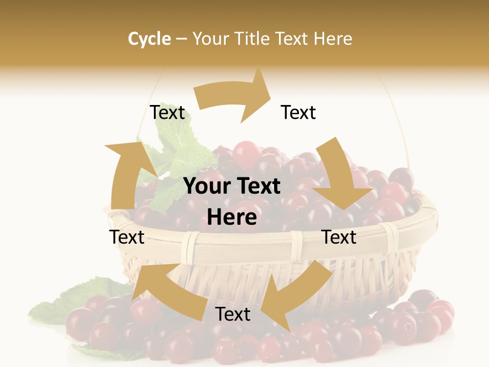 Diet Basket Many PowerPoint Template