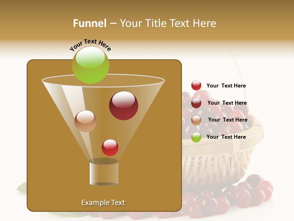 Diet Basket Many PowerPoint Template