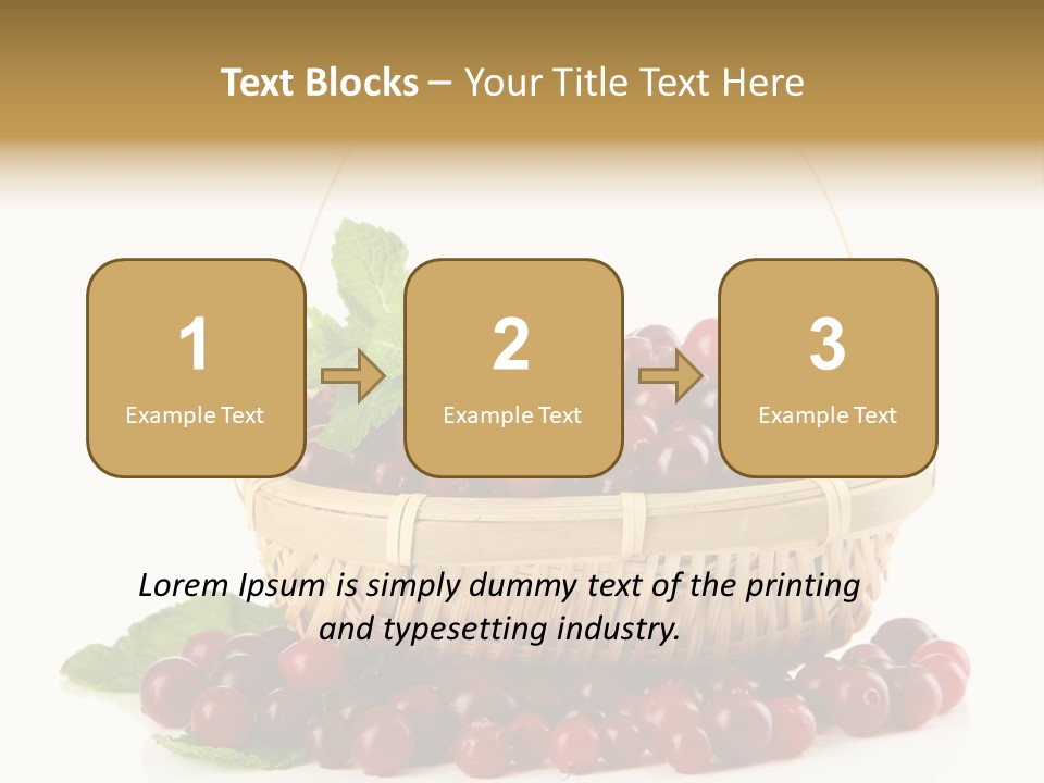 Diet Basket Many PowerPoint Template