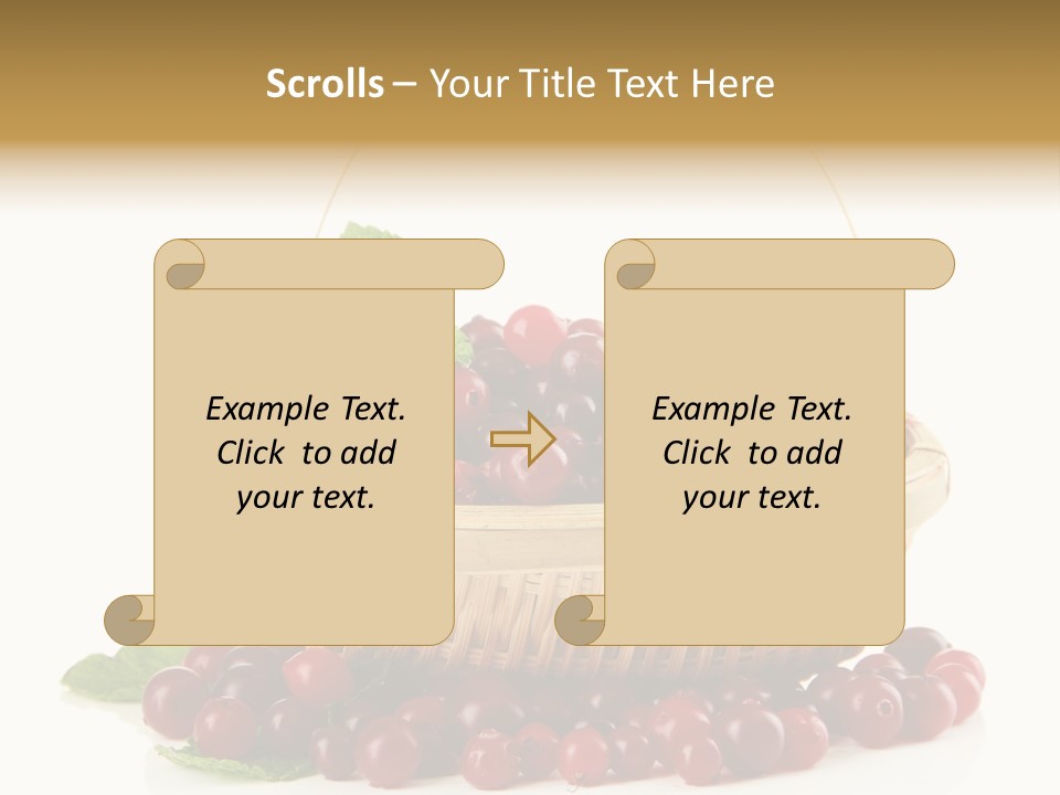 Diet Basket Many PowerPoint Template