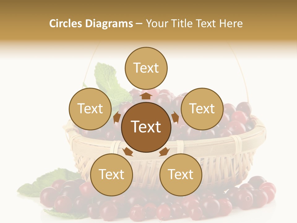 Diet Basket Many PowerPoint Template