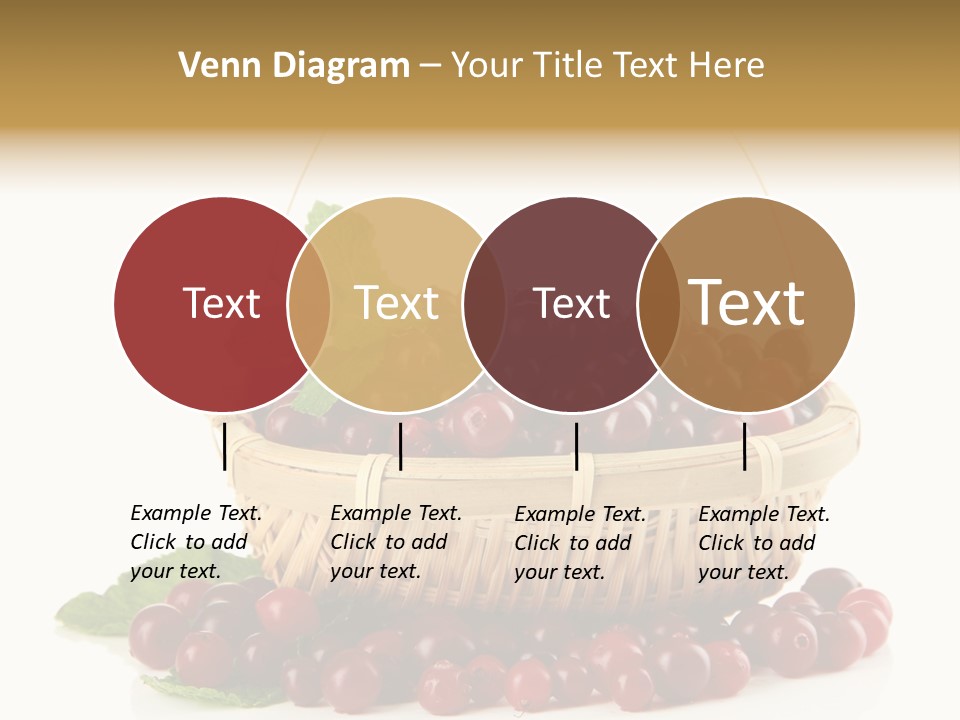 Diet Basket Many PowerPoint Template