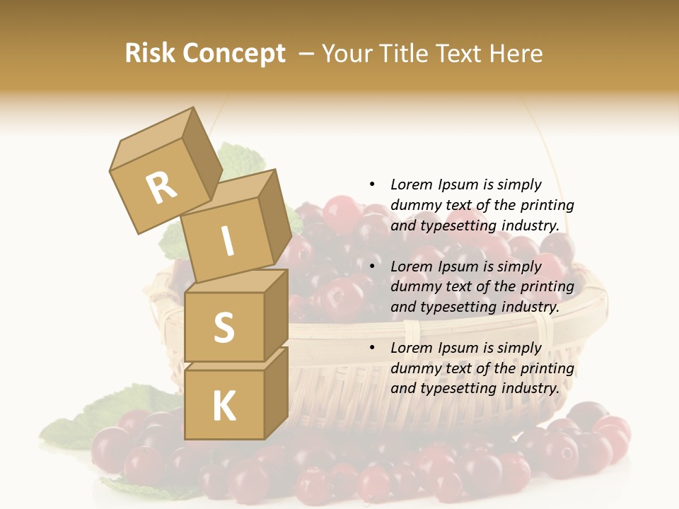 Diet Basket Many PowerPoint Template