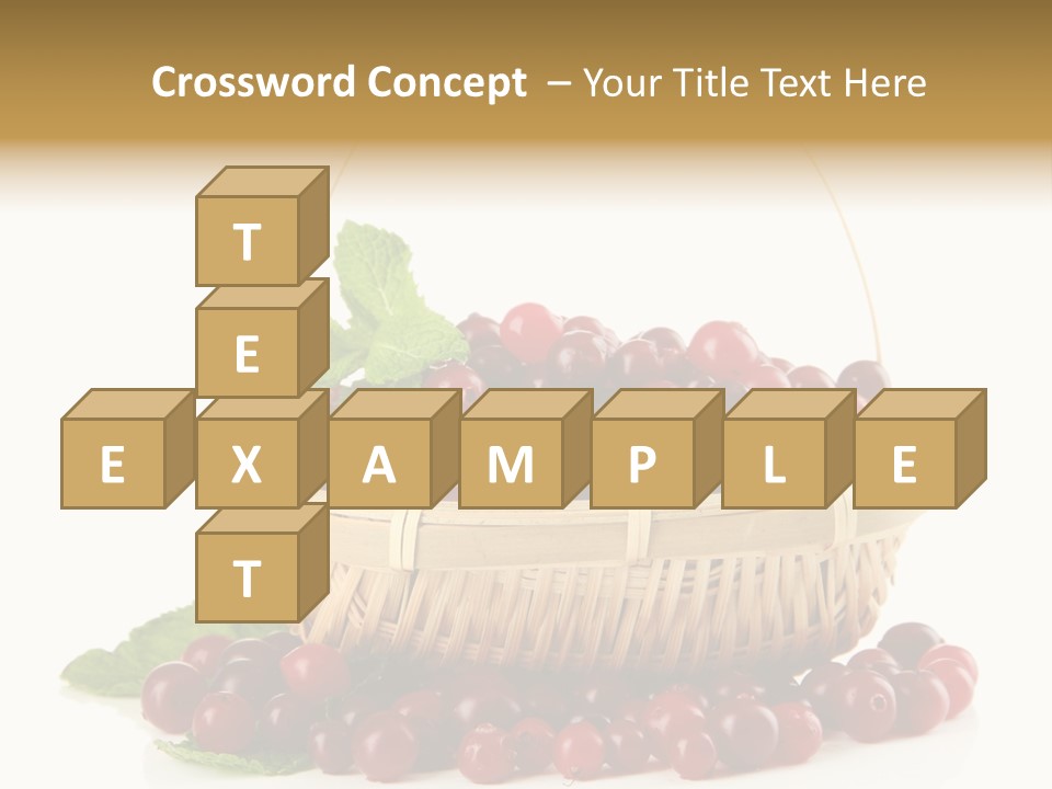 Diet Basket Many PowerPoint Template