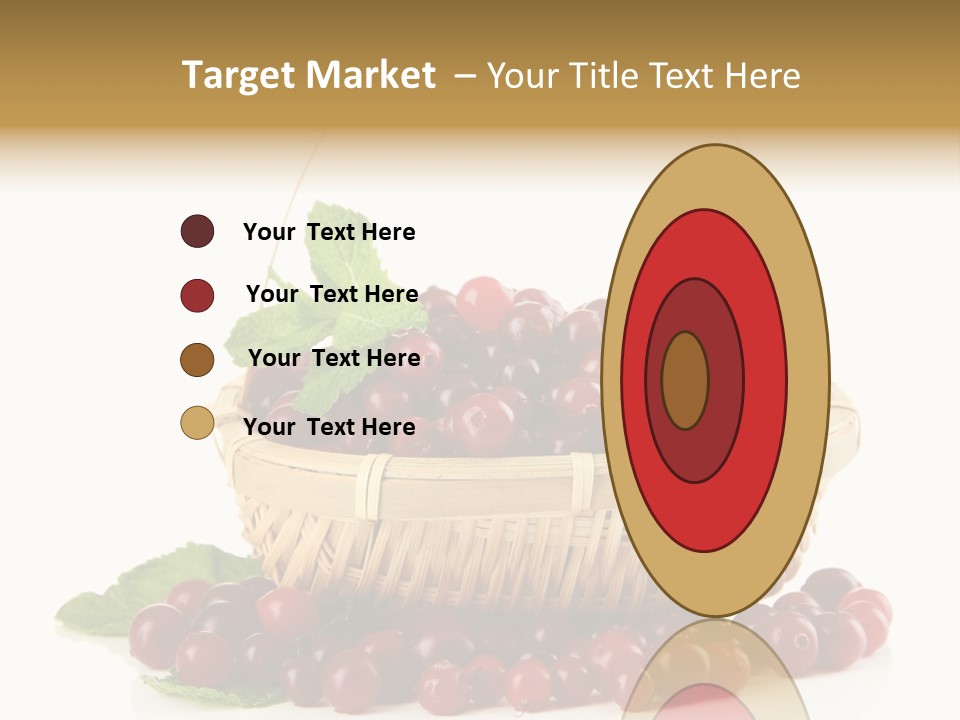 Diet Basket Many PowerPoint Template