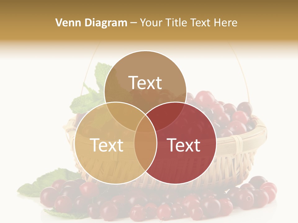 Diet Basket Many PowerPoint Template