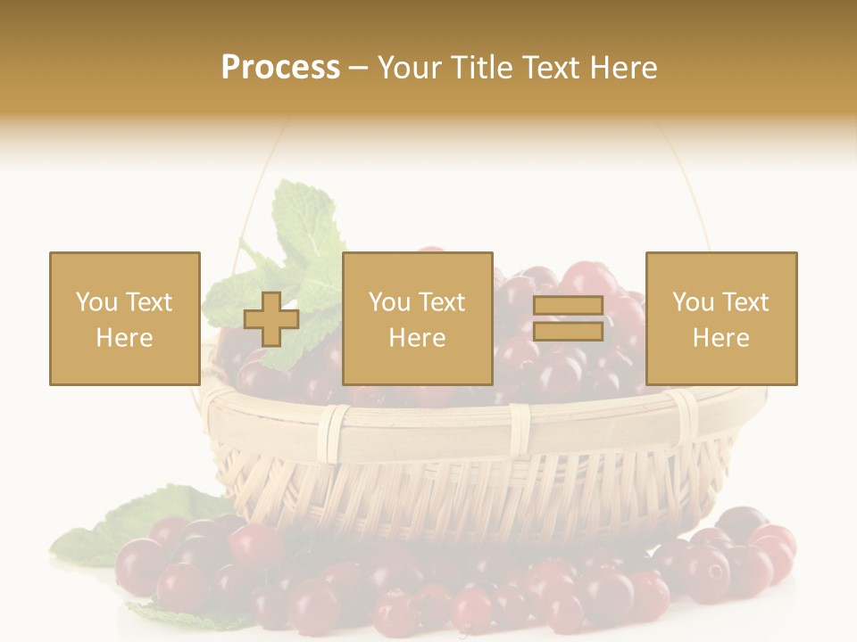 Diet Basket Many PowerPoint Template