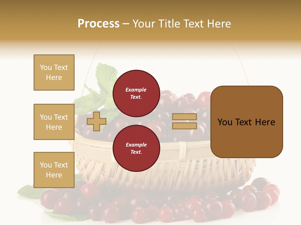Diet Basket Many PowerPoint Template