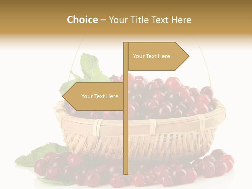 Diet Basket Many PowerPoint Template