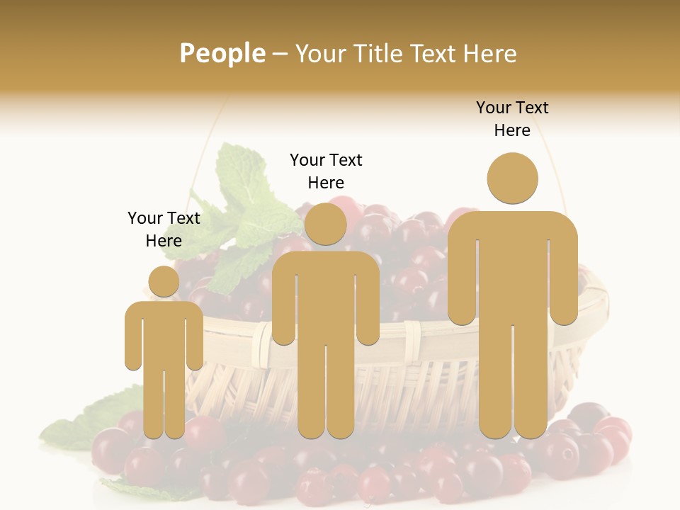 Diet Basket Many PowerPoint Template