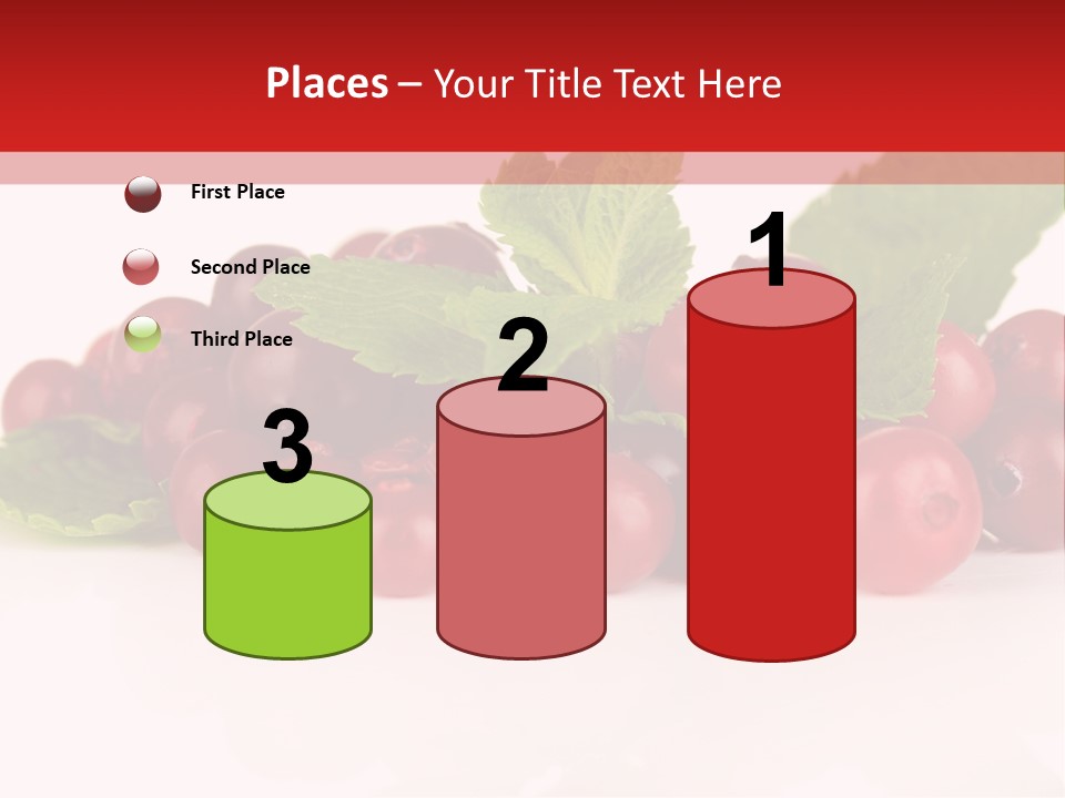 Cranberry Berries Healthy PowerPoint Template