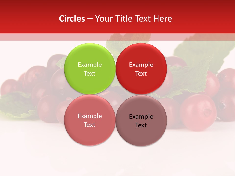 Cranberry Berries Healthy PowerPoint Template