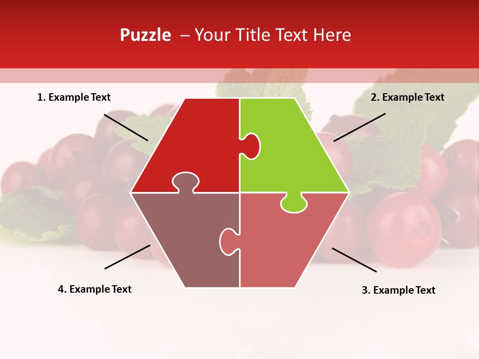 Cranberry Berries Healthy PowerPoint Template