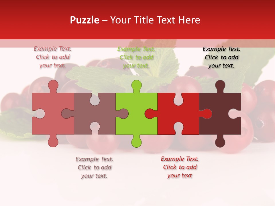 Cranberry Berries Healthy PowerPoint Template