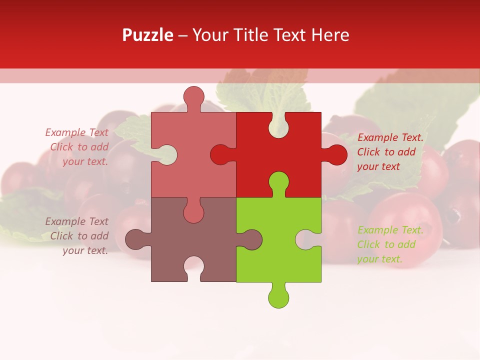 Cranberry Berries Healthy PowerPoint Template