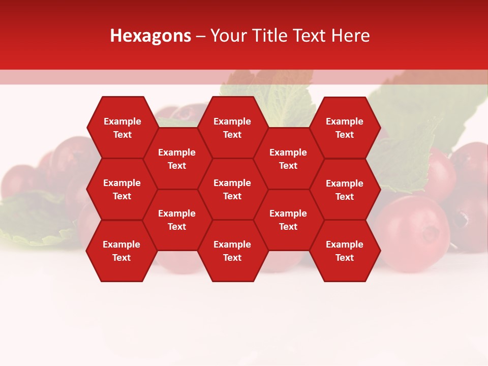 Cranberry Berries Healthy PowerPoint Template