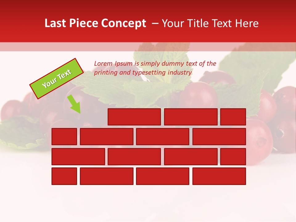 Cranberry Berries Healthy PowerPoint Template