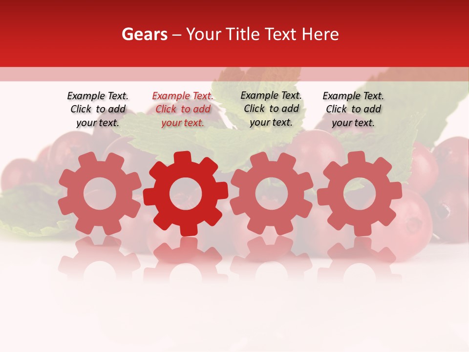 Cranberry Berries Healthy PowerPoint Template