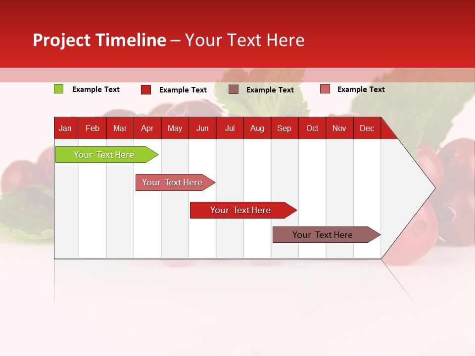Cranberry Berries Healthy PowerPoint Template