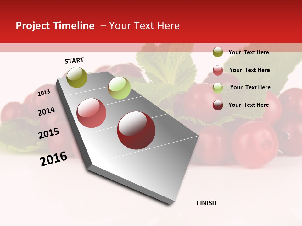 Cranberry Berries Healthy PowerPoint Template