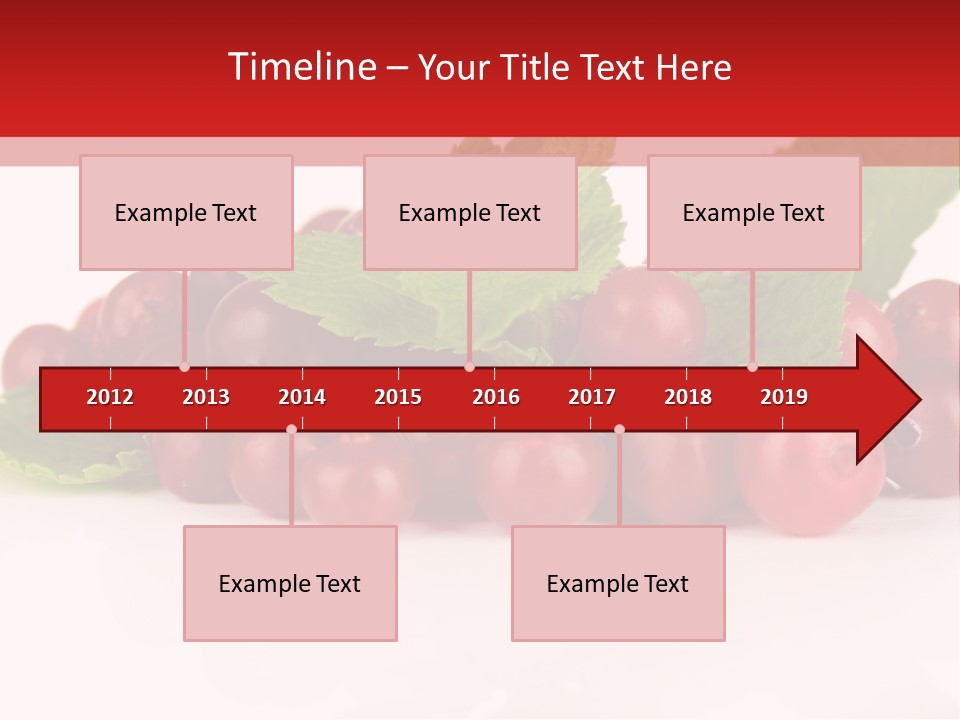 Cranberry Berries Healthy PowerPoint Template