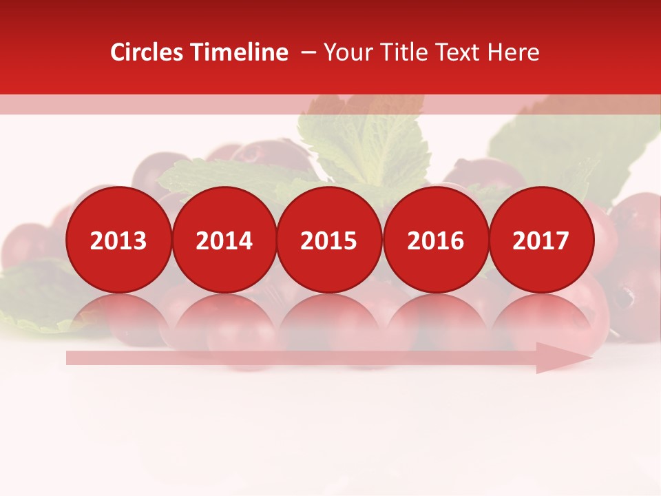 Cranberry Berries Healthy PowerPoint Template